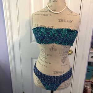 O’Neil floral bandeau bikini  w straps